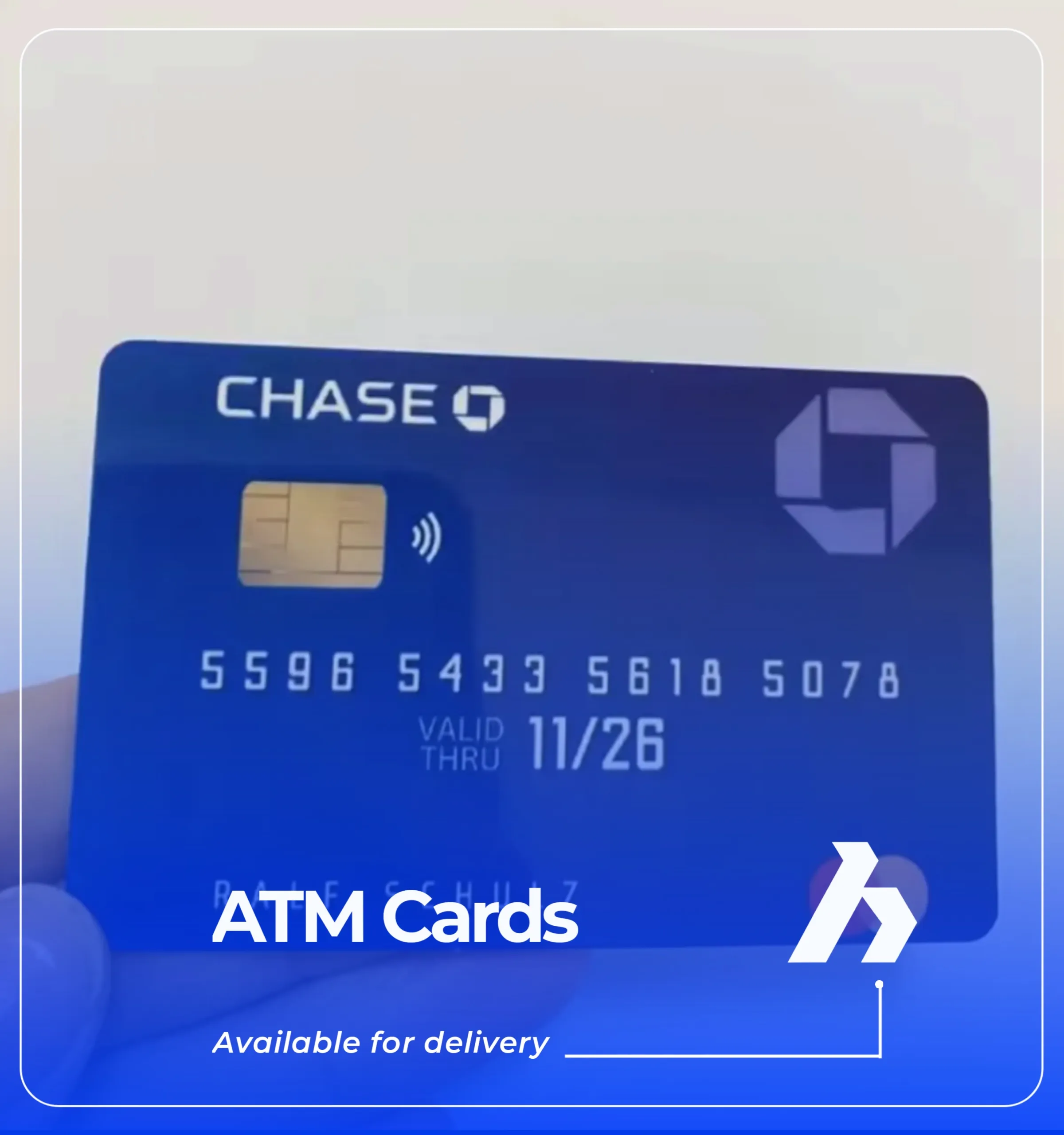 ANY TYPE OF ATM CARD