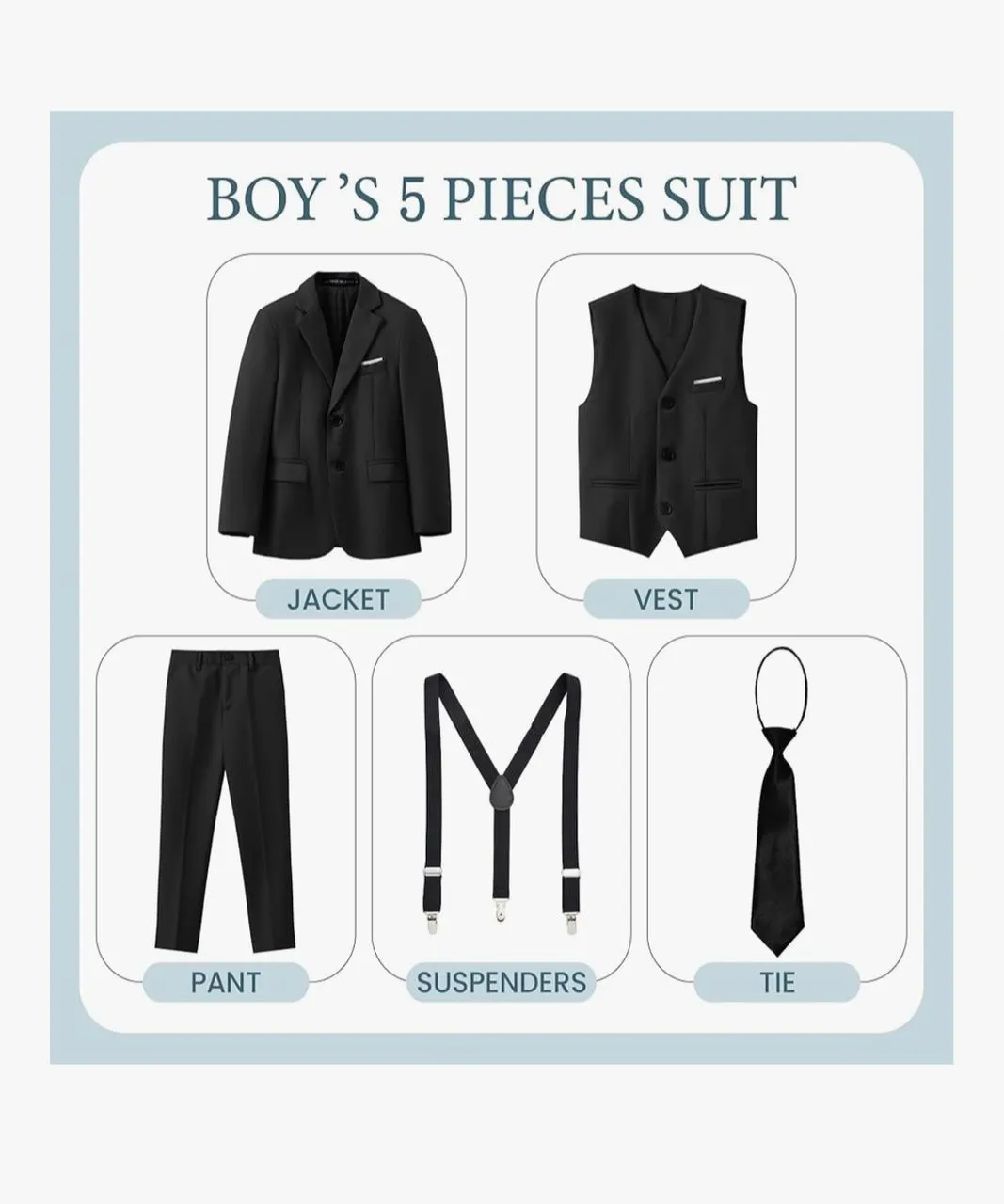 5 Piece suit set