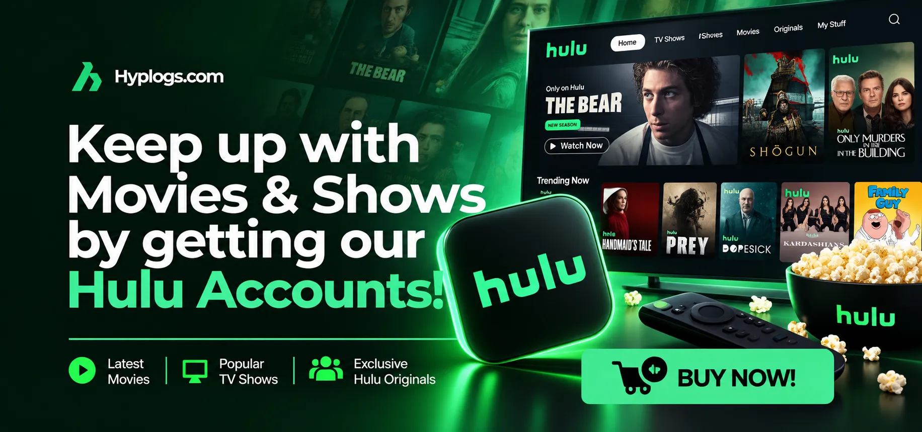 HULU ACCOUNTS (1 Month)